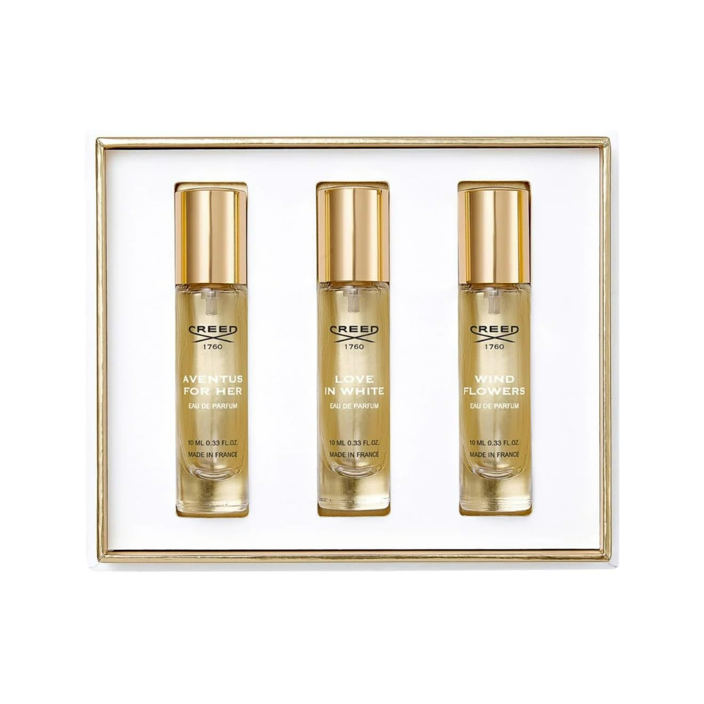 Creed Womens 3 Piece 10ml Holiday Set 3x10ml Eau De Parfum