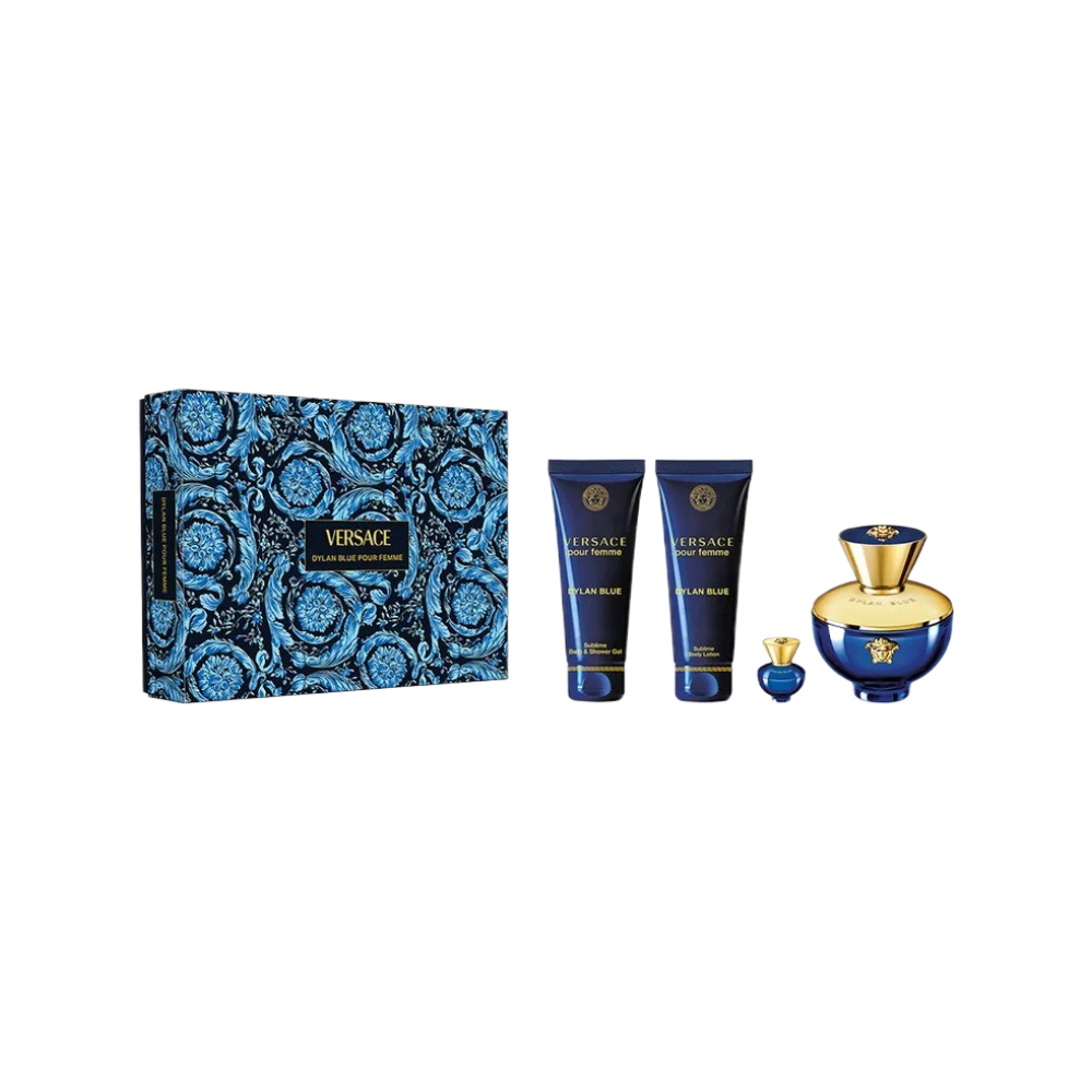Versace Dylan Blue Femme 4 Piece 100ml Eau De Parfum