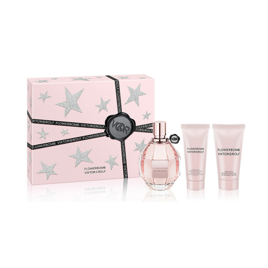 Viktor & Rolf Flowerbomb 3 Piece 100ml Eau De Parfum