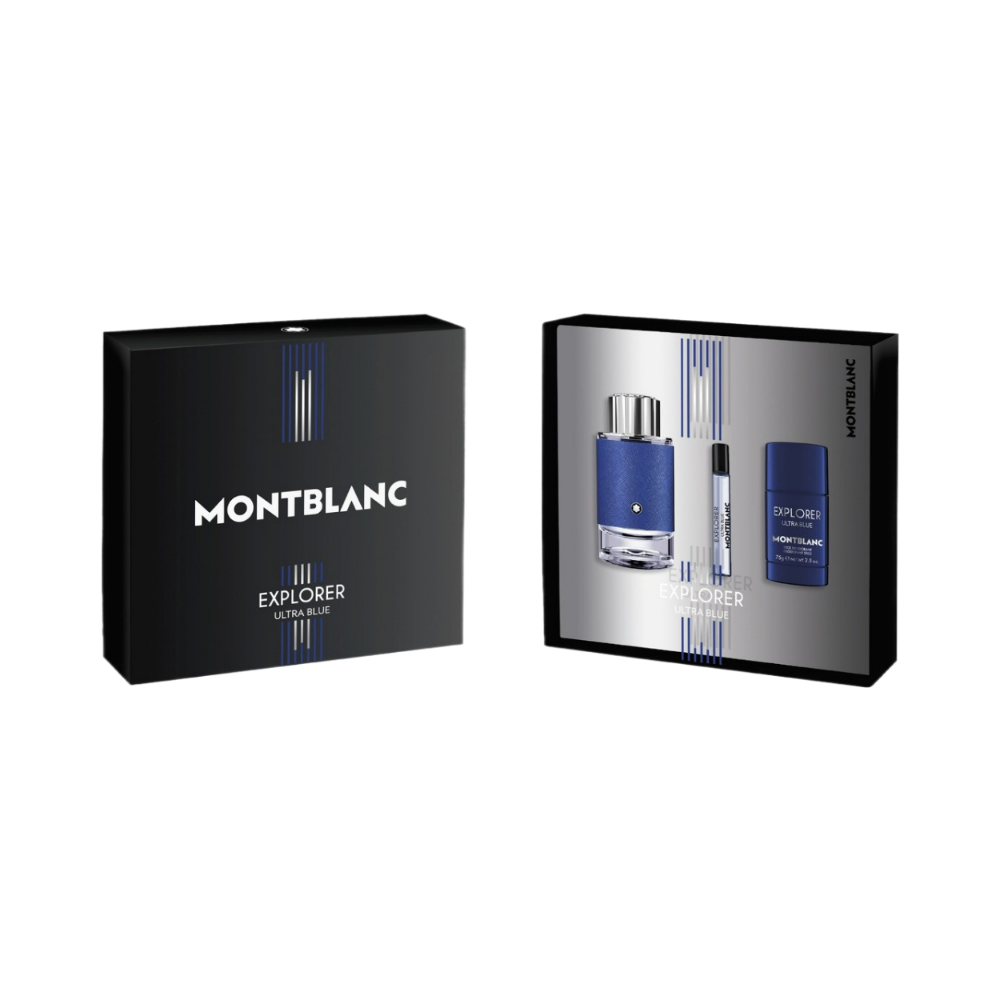 Montblanc Explorer Ultra Blue 3 Piece 100ml Eau De Parfum