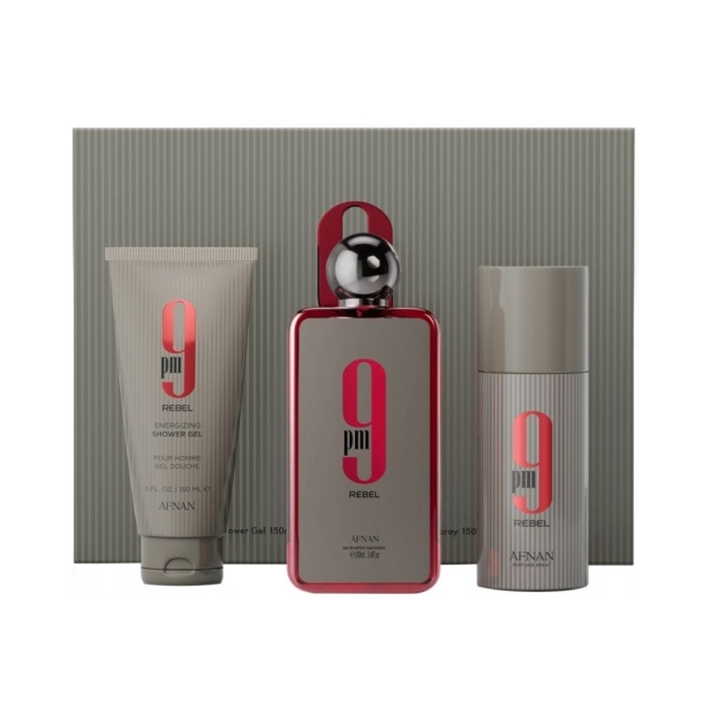 Afnan 9PM Rebel 3 Piece 100ml Eau De Parfum
