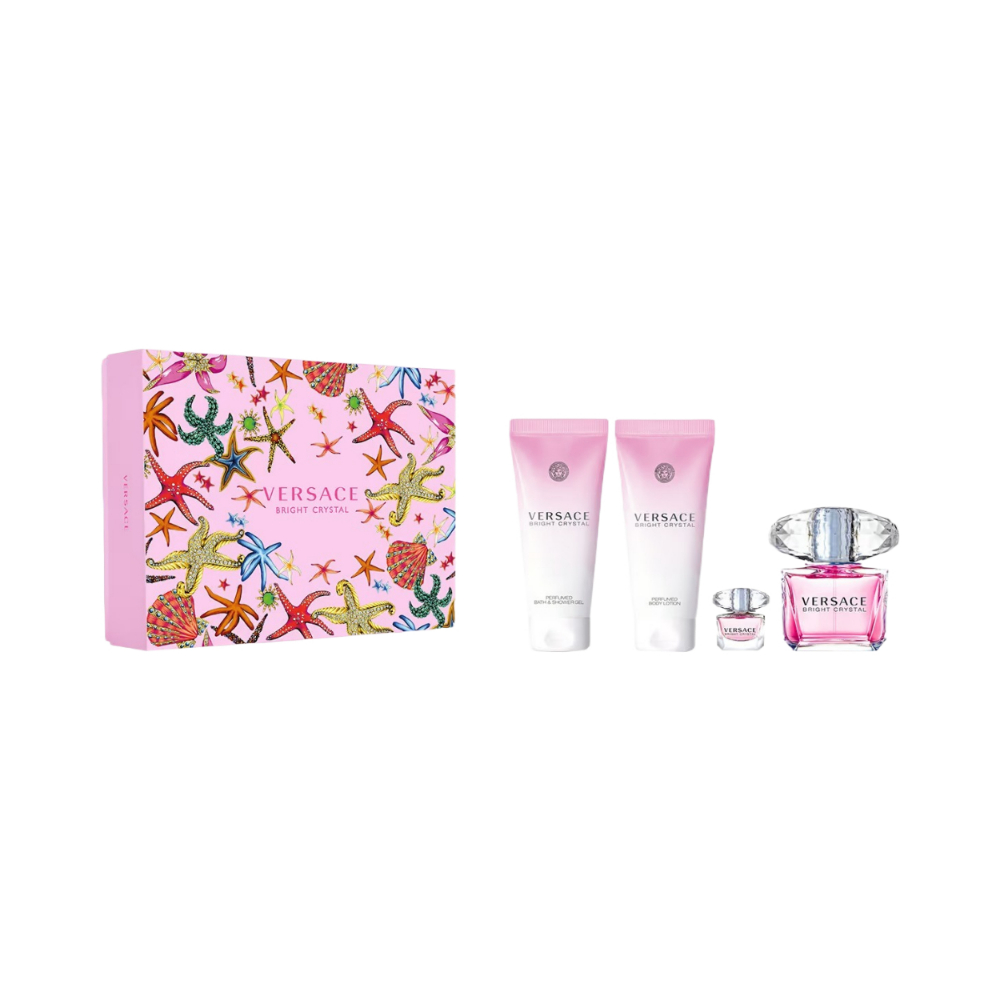 Versace Bright Crystal 4 Piece 90ml Eau de Toilette