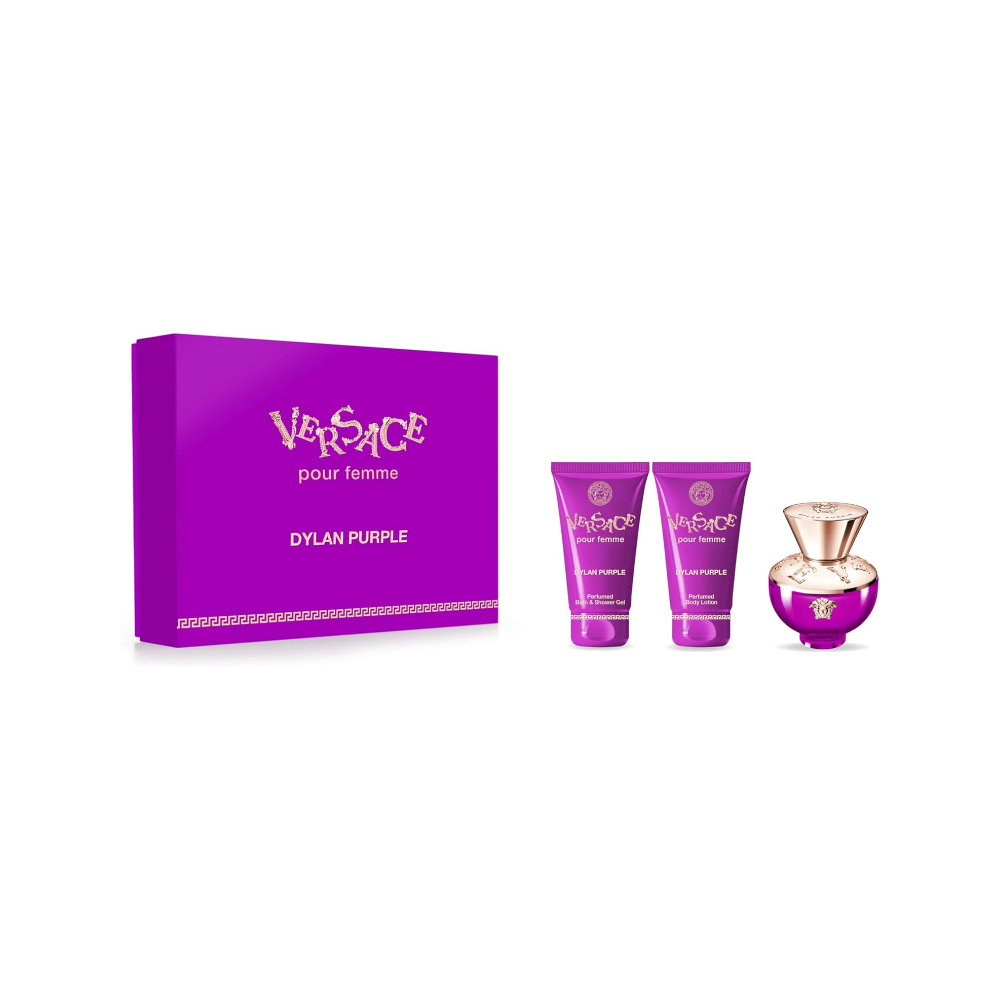 Versace Dylan Purple Pour Femme 3 Piece 50ml Eau De Parfum